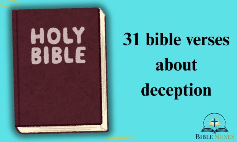 31 bible verses about deception