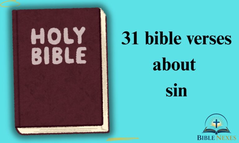 31 bible verses about sin