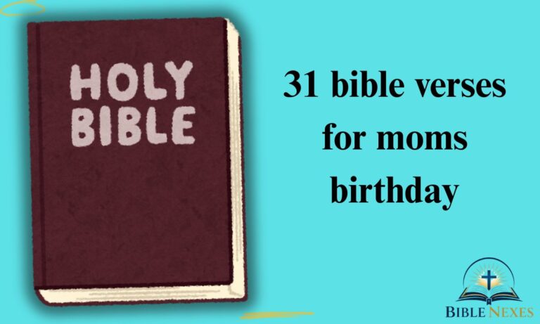 31 bible verses for moms birthday