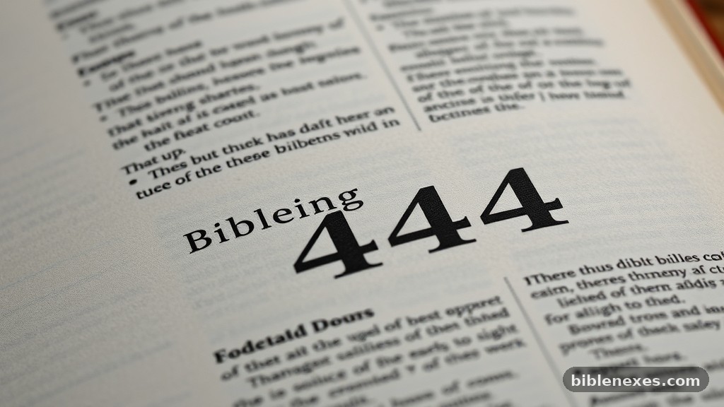 Understanding the Biblical Meaning of 444