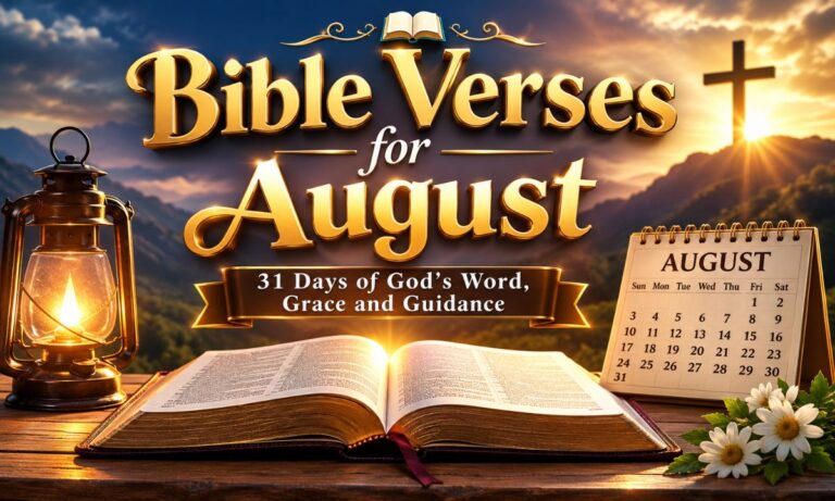 Bible Verses for August