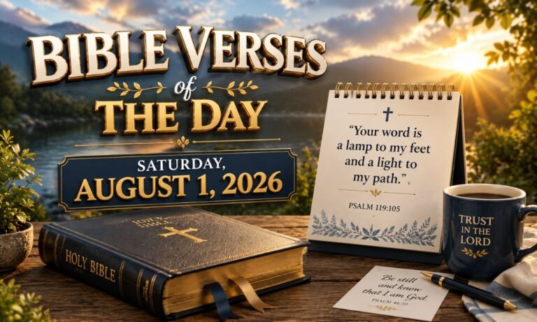 Bible Verses of The Day: Saturday, August 1, 2026