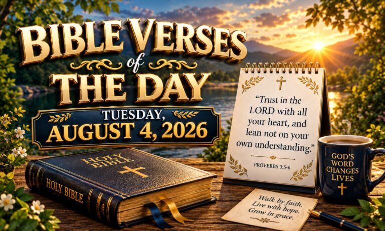 Bible Verses of The Day: Tuesday, August 4, 2026